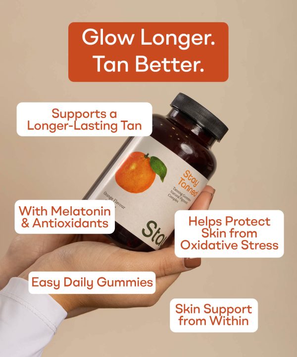 Gomas de laranja sem açúcar Stay Tanned da Stautt, características | Stay Tanned sugar-free orange gummies by Stautt, features