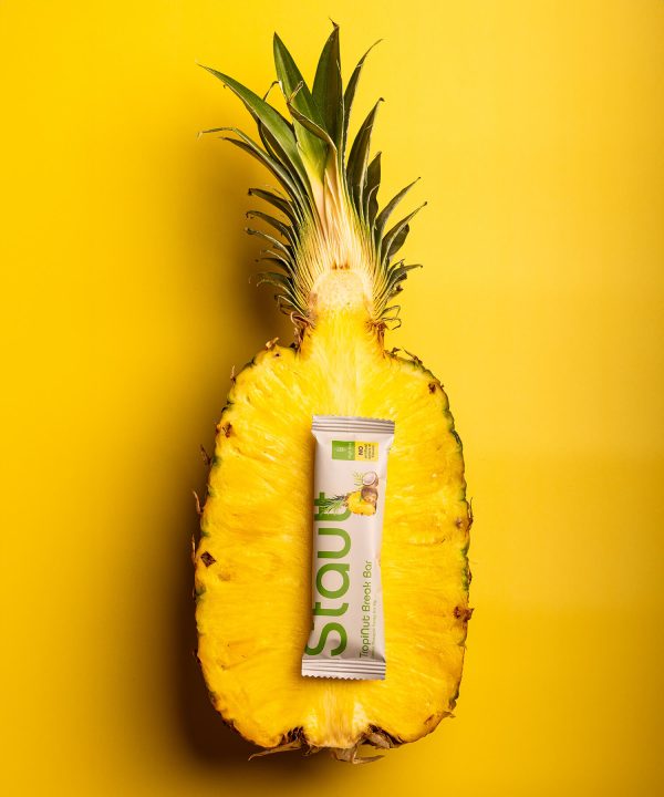 Barra nutricional de ananás e coco TropiNut Break Bar da Stautt, ananás | TropiNut Break Bar pineapple and coconut nutrition bar by Stautt, pineapple